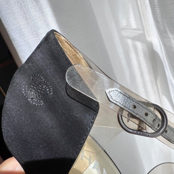 Chanel Silk Pumps 38.5 Authentic - Picture 5 of 7